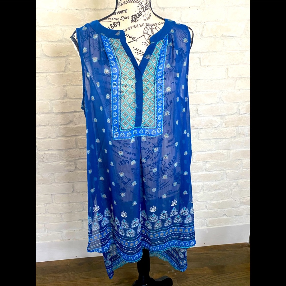 Knox Rose Sheer Tunic Top